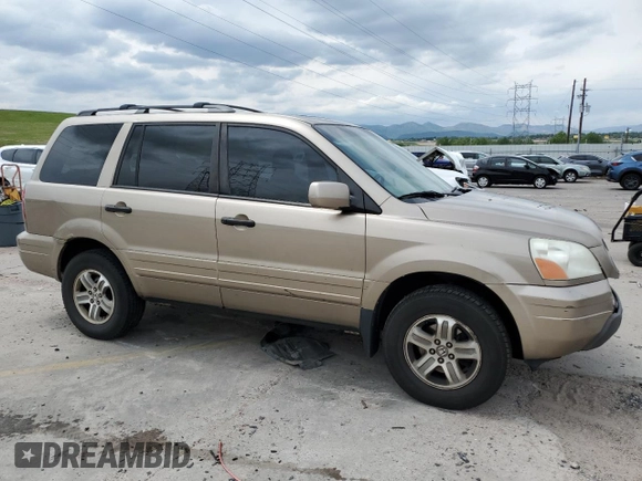 2005 Honda Pilot EX-L z VIN 2HKYF185X5H531689, wystawiony jako Copart lot #58273755 z przebiegiem 212 924 mil mil oraz Nie do naprawy • Non repairable. Historia ofert i sprzedaży dostępna na DreamBid. Obrazek 4.