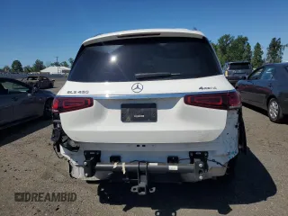 2020 Mercedes-Benz GLS 450 with VIN 4JGFF5KE4LA214885, listed as a Copart auction lot 54007984 with 27,719 mi miles and Salvage Title. Bid and sale history available at DreamBid. Image 6.