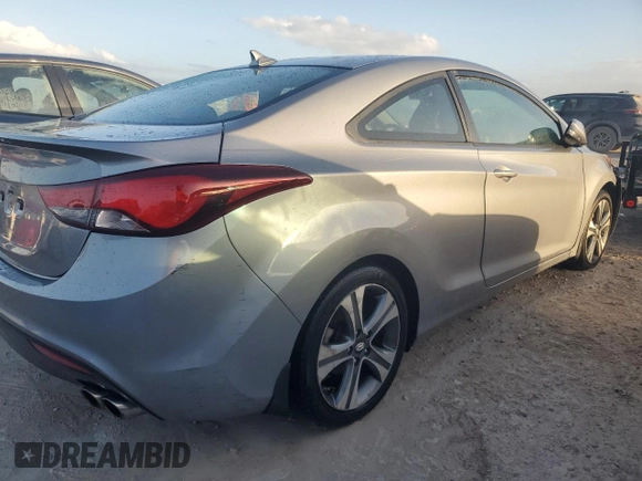 2014 Hyundai Elantra Coupe with VIN KMHDH6AH5EU029555, listed as a Copart auction lot 76020674 with 0 mi miles and Salvage Title. Bid and sale history available at carsss.com. Image 3.