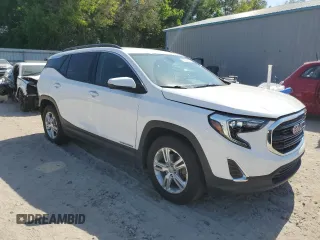 2019 GMC Terrain SLE with VIN 3GKALMEV0KL257452, listed as a Copart auction lot 53552855 with 32,464 mi miles and Salvage Title. Bid and sale history available at carsss.com. Image 4.