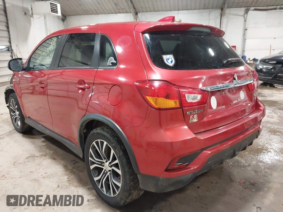 2018 Mitsubishi Outlander Sport SE 2.4 with VIN JA4AR3AW2JZ033877, listed as a IAAI auction lot 41410301 with 117,556 mi miles. Bid and sale history available at carsss.com. Image 3.