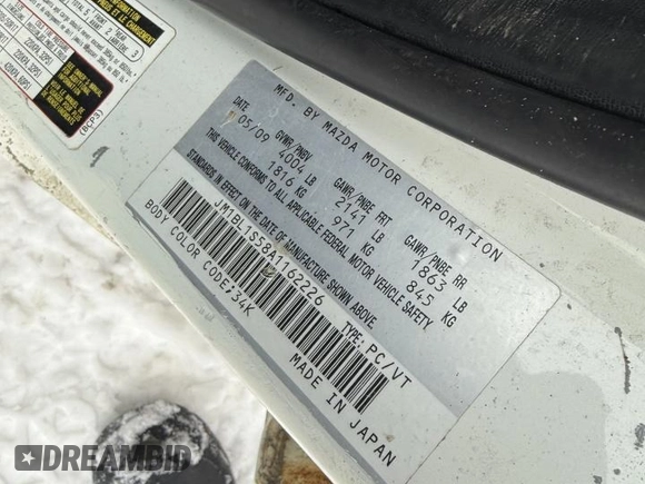 2010 Mazda 3 S Grand Touring with VIN JM1BL1S58A1162226, listed as a Copart auction lot 46027845 with 248,257 mi miles and Salvage Title. Bid and sale history available at carsss.com. Image 12.