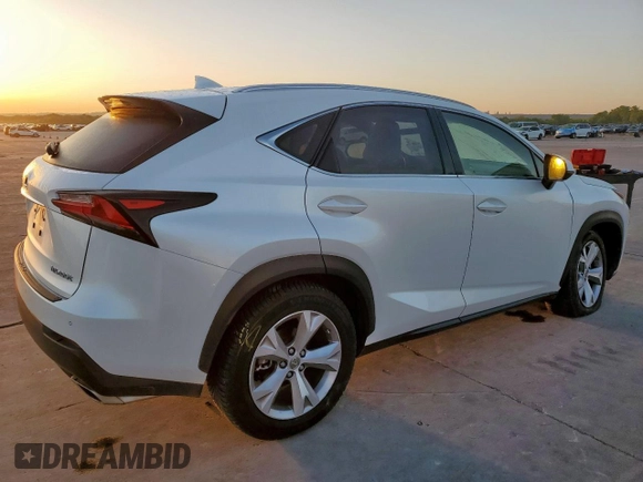 2017 Lexus NX 200t with VIN JTJYARBZ9H2074403, listed as a Copart auction lot 52039815 with 93,589 mi miles and Salvage Title. Bid and sale history available at DreamBid. Image 3.