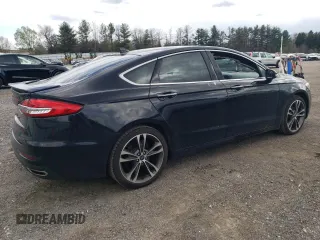 2019 Ford Fusion Titanium with VIN 3FA6P0K96KR102400, listed as a Copart auction lot 53319485 with 76,188 mi miles and Salvage Title. Bid and sale history available at carsss.com. Image 3.