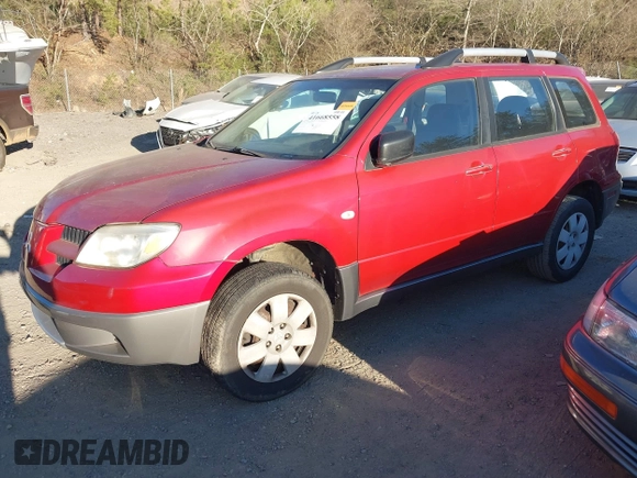 2006 Mitsubishi Outlander LS with VIN JA4LX31FX6U025786, listed as a IAAI auction lot 41668558 with 160,649 mi miles. Bid and sale history available at carsss.com. Image 2.