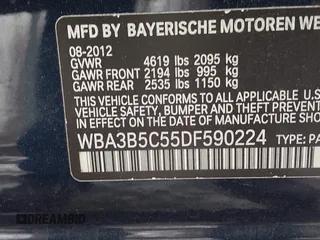 2013 BMW 3 Series 328i xDrive with VIN WBA3B5C55DF590224, listed as a IAAI auction lot 41348272 with 117,392 mi miles. Bid and sale history available at carsss.com. Image 9.