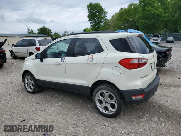 2021 Ford EcoSport SE with VIN MAJ6S3GL6MC409846, listed as a Copart auction lot 54111455 with 61,691 mi miles and Salvage title. Bid and sale history available at DreamBid. Image 2.