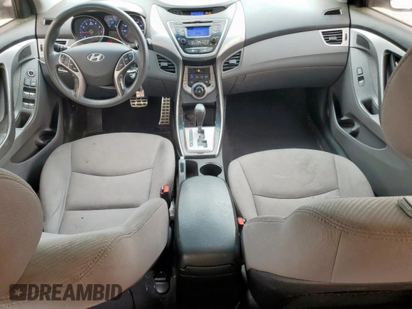 2013 Hyundai Elantra GLS with VIN 5NPDH4AE8DH435627, listed as a Copart auction lot 57332135 with 206,776 mi miles and Salvage title. Bid and sale history available at DreamBid. Image 8.