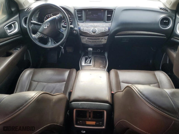 2013 Infiniti JX35 with VIN 5N1AL0MM4DC321306, listed as a Copart auction lot 84453734 with 96,626 mi miles and Salvage Title. Bid and sale history available at carsss.com. Image 8.