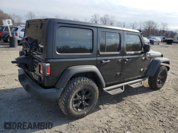 2022 Jeep Wrangler Unlimited Sport S with VIN 1C4HJXDG8NW200371, listed as a Copart auction lot 52548715 with 15,902 mi miles and Salvage Title. Bid and sale history available at DreamBid. Image 3.