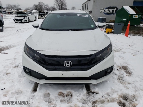2021 Honda Civic Sedan Sport with VIN 2HGFC2F8XMH510143, listed as a Copart auction lot 44635225 with 49,871 mi miles and Salvage Title. Bid and sale history available at carsss.com. Image 5.