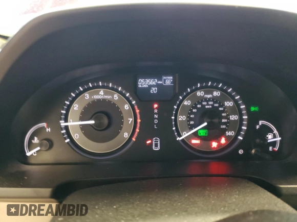 2017 Honda Odyssey EX-L with VIN 5FNRL5H68HB026542, listed as a Copart auction lot 51836965 with 53,562 mi miles and Salvage Title. Bid and sale history available at DreamBid. Image 9.