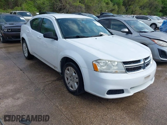 2014 Dodge Avenger SE z VIN 1C3CDZAB2EN174348, wystawiony jako IAAI lot #41923689 z przebiegiem 136 576 mil mil oraz . Historia ofert i sprzedaży dostępna na DreamBid. Obrazek 1.