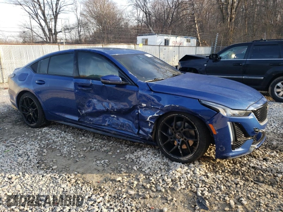 2020 Cadillac CT5 Sport with VIN 1G6DU5RK3L0153583, listed as a Copart auction lot 49150395 with 41,774 mi miles and Salvage title. Bid and sale history available at DreamBid. Image 4.