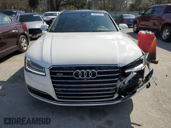 2015 Audi A8 3.0T with VIN WAU3GAFD7FN032980, listed as a Copart auction lot 45683995 with 108,272 mi miles and Non repairable. Bid and sale history available at DreamBid. Image 5.