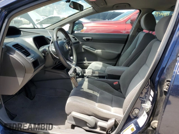 2010 Honda Civic LX with VIN 2HGFA1F5XAH502125, listed as a Copart auction lot 53836274 with 161,827 mi miles and Salvage Title. Bid and sale history available at DreamBid. Image 7.