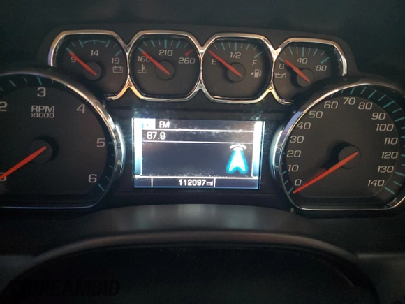 2015 Chevrolet Silverado 1500 LT with VIN 3GCUKREH8FG116887, listed as a Copart auction lot 54676424 with 112,097 mi miles and Salvage Title. Bid and sale history available at DreamBid. Image 9.