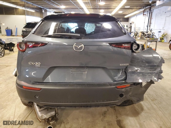 2023 Mazda CX-30 2.5 S Preferred Package with VIN 3MVDMBCM0PM522570, listed as a Copart auction lot 41656595 with 0 mi miles and Salvage Title. Bid and sale history available at carsss.com. Image 6.