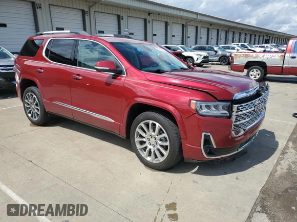 2020 GMC Acadia Denali with VIN 1GKKNPLS8LZ210849, listed as a Copart auction lot 59274965 with 45,353 mi miles and Salvage title. Bid and sale history available at DreamBid. Image 4.