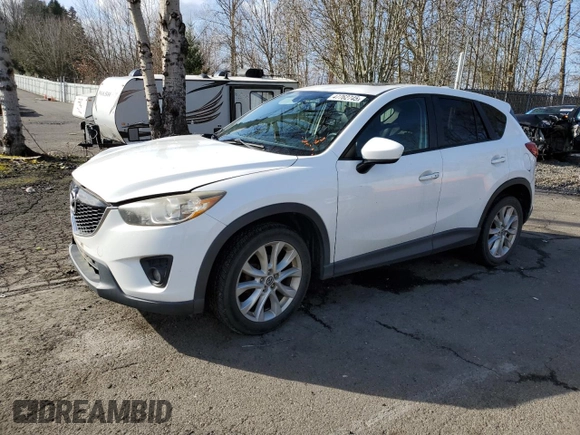 2013 Mazda CX-5 Grand Touring with VIN JM3KE4DE3D0153511, listed as a Copart auction lot 47762745 with 109,173 mi miles and Salvage Title. Bid and sale history available at carsss.com. Image 1.