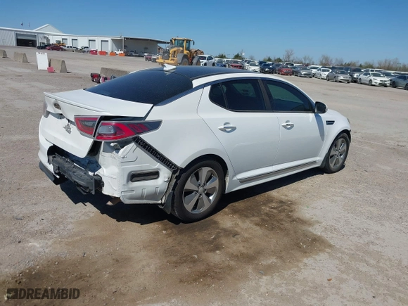 2014 Kia Optima Hybrid EX with VIN KNAGN4AD9E5068071, listed as a IAAI auction lot 41777990 with 144,795 mi miles. Bid and sale history available at carsss.com. Image 6.