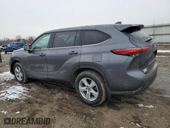 2021 Toyota Highlander L with VIN 5TDCZRBH3MS069679, listed as a Copart auction lot 44747705 with 12,060 mi miles and Salvage title. Bid and sale history available at DreamBid. Image 2.