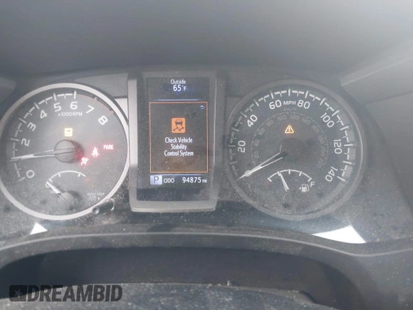 2019 Toyota Tacoma SR z VIN 3TMCZ5AN1KM206969, wystawiony jako IAAI lot #41951159 z przebiegiem 94 875 mil mil oraz . Historia ofert i sprzedaży dostępna na DreamBid. Obrazek 7.