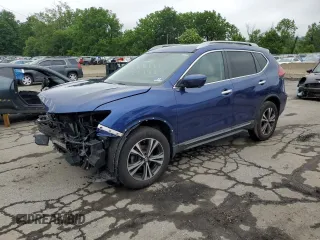 2017 Nissan Rogue SV with VIN 5N1AT2MV4HC841547, listed as a Copart auction lot 61000195 with 64,616 mi miles and Salvage title. Bid and sale history available at DreamBid. Image 1.