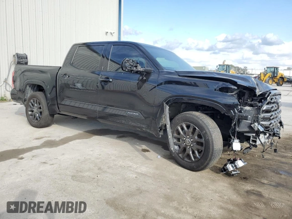 2023 Toyota Tundra 2WD Platinum with VIN 5TFNA5AB0PX026342, listed as a Copart auction lot 44012145 with 34,550 mi miles and Salvage Title. Bid and sale history available at carsss.com. Image 4.