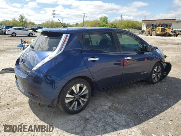 2016 Nissan LEAF SV with VIN 1N4BZ0CP4GC309783, listed as a Copart auction lot 52469784 with 0 mi miles and Non Repairable. Bid and sale history available at carsss.com. Image 3.