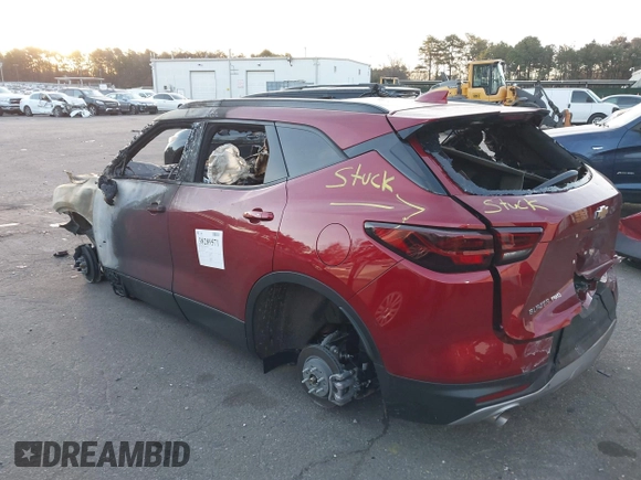 2023 Chevrolet Blazer LT with VIN 3GNKBJRS5PS225361, listed as a IAAI auction lot 38289571 with 800 mi miles and . Bid and sale history available at DreamBid. Image 3.
