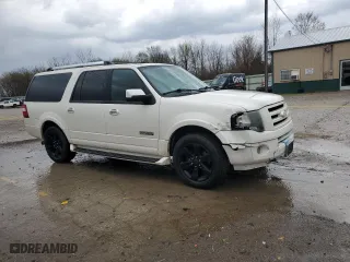 2007 Ford Expedition EL Limited with VIN 1FMFK20537LA01840, listed as a Copart auction lot 51716875 with 261,325 mi miles and Salvage Title. Bid and sale history available at carsss.com. Image 4.