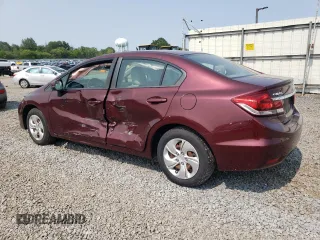 2013 Honda Civic LX z VIN 19XFB2F58DE259822, wystawiony jako Copart lot #59404415 z przebiegiem 65 523 mil mil oraz Szkoda całkowita • Salvage title. Historia ofert i sprzedaży dostępna na DreamBid. Obrazek 2.