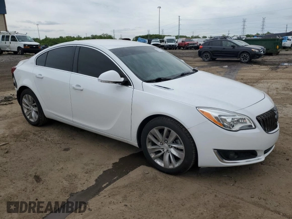 2016 Buick Regal Premium II with VIN 2G4GS5GX6G9191492, listed as a Copart auction lot 57772935 with 56,469 mi miles and Clean title. Bid and sale history available at DreamBid. Image 4.