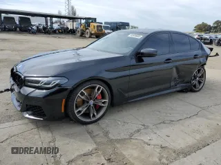 2023 BMW 5 Series M550i xDrive with VIN WBA13BK0XPCM98878, listed as a Copart auction lot 45580685 with 10,866 mi miles and Salvage title. Bid and sale history available at DreamBid. Image 1.