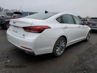 2017 Genesis G80 3.8L with VIN KMHGN4JE0HU184356, listed as a Copart auction lot 83612364 with 115,558 mi miles and Salvage Title. Bid and sale history available at DreamBid. Image 3.