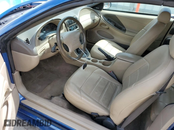 2001 Ford Mustang Deluxe with VIN 1FAFP44401F209673, listed as a Copart auction lot 52239035 with 165,944 mi miles and Salvage Title. Bid and sale history available at carsss.com. Image 7.