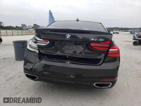 2016 BMW 7 Series 740i with VIN WBA7E2C56GG504344, listed as a Copart auction lot 79948323 with 85,993 mi miles. Bid and sale history available at carsss.com. Image 6.