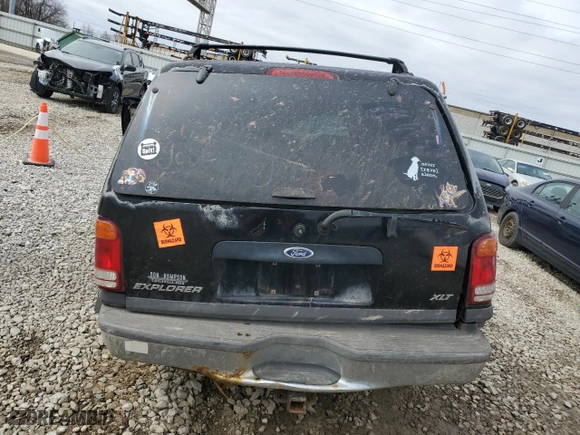 2001 Ford Explorer XLT with VIN 1FMZU73E21ZA62780, listed as a Copart auction lot 48126875 with 0 mi miles and Salvage Title. Bid and sale history available at carsss.com. Image 6.