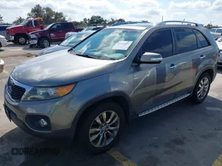 2011 Kia Sorento EX with VIN 5XYKU4A24BG182674, listed as a IAAI auction lot 41490284 with 163,378 mi miles. Bid and sale history available at carsss.com. Image 2.