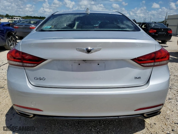 2017 Genesis G80 3.8L with VIN KMHGN4JE9HU177552, listed as a Copart auction lot 68233884 with 72,861 mi miles and Salvage Title. Bid and sale history available at carsss.com. Image 6.