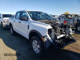 2024 Ford Ranger XL with VIN 1FTER4BH5RLE20838, listed as a Copart auction lot 80148874 with 7,312 mi miles and Salvage Title. Bid and sale history available at carsss.com. Image 4.