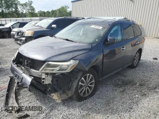 2013 Nissan Pathfinder SV z VIN 5N1AR2MM5DC613783, wystawiony jako Copart lot #57465955 z przebiegiem 141 417 mil mil oraz Szkoda całkowita • Salvage title. Historia ofert i sprzedaży dostępna na DreamBid. Obrazek 1.
