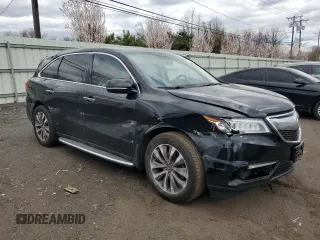 2016 Acura MDX w/Tech with VIN 5FRYD4H46GB053849, listed as a Copart auction lot 53249525 with 67,717 mi miles and Salvage Title. Bid and sale history available at carsss.com. Image 4.