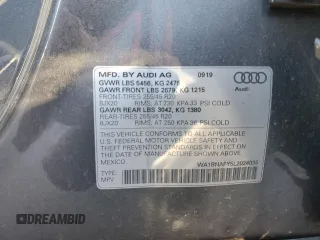 2020 Audi Q5 Premium Plus with VIN WA1BNAFY5L2024035, listed as a Copart auction lot 42304105 with 43,564 mi miles and Salvage Title. Bid and sale history available at carsss.com. Image 13.