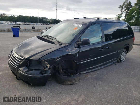 2006 Chrysler Town & Country LWB Limited with VIN 2A4GP64L56R807799, listed as a Copart auction lot 73799324 with 180,483 mi miles and Non Repairable. Bid and sale history available at carsss.com. Image 1.