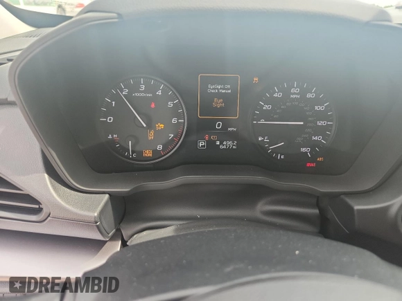 2024 Subaru Impreza with VIN JF1GUABC4R8852212, listed as a Copart auction lot 59700495 with 6,477 mi miles and Salvage title. Bid and sale history available at DreamBid. Image 9.