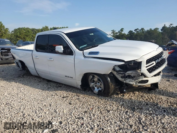 2023 Ram 1500 Big Horn with VIN 1C6SRFBTXPN554661, listed as a Copart auction lot 62557274 with 19,560 mi miles and Salvage Title. Bid and sale history available at carsss.com. Image 4.
