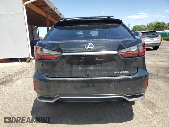 2019 Lexus RX 450h with VIN 2T2BGMCA3KC037404, listed as a Copart auction lot 61683875 with 76,316 mi miles and Salvage title. Bid and sale history available at DreamBid. Image 6.