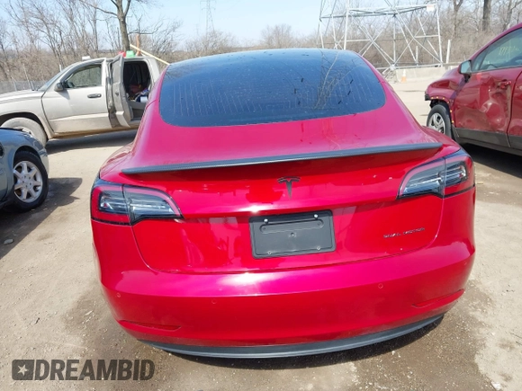 2020 Tesla Model 3 Long Range with VIN 5YJ3E1EB9LF666066, listed as a IAAI auction lot 41759976 with 69,323 mi miles. Bid and sale history available at carsss.com. Image 16.